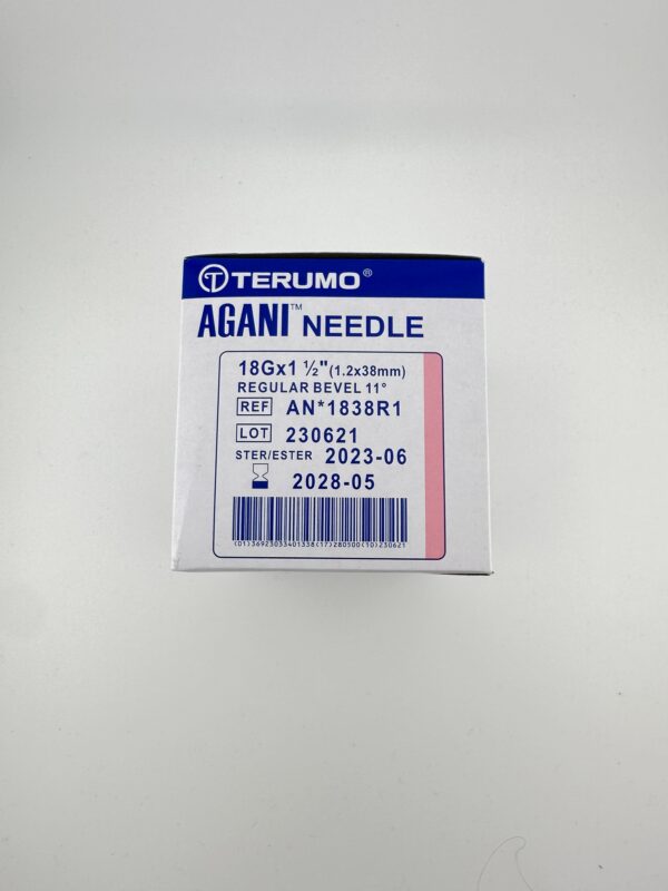 Terumo Agani Pink Needles 18g x 1.5" x 100